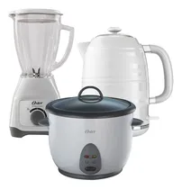 Comprar Tricombo Licuadora Oster + Olla Arrocera + Hervidor - Blanco
