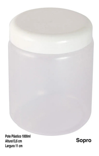 Potes Para Colocar Shampoo 1000ml Caixa Com 3 Potes