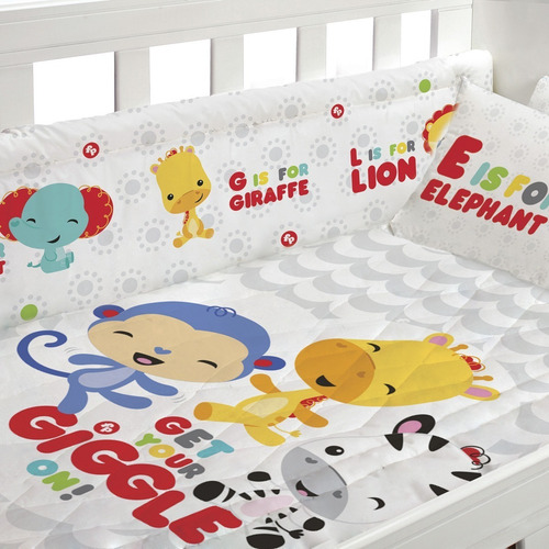 Imagen 1 de 5 de Acolchado Cuna Standard Bebe Fisher Price Piñata Mundomania