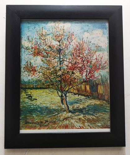 El Melocotón En Flor _ Van Gogh Enmarcado 30 X 25 Cms