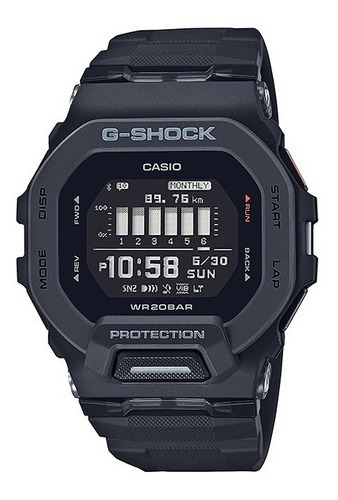 Reloj Casio G Shock Gbd-200uu-1d Orig  GBD-200-1CR Color del bisel Negro Color del fondo Negro