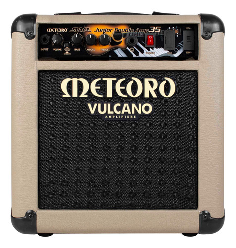 Amplificador Meteoro Space Jr 35 Double Bivolt 50w Rms Creme