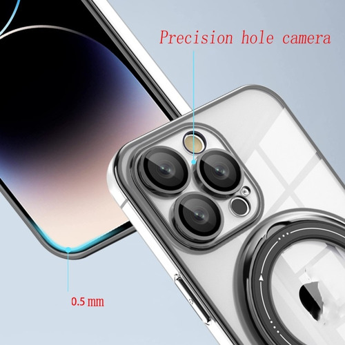 Funda Simple Con Soporte Y Protector De Lente Para iPhone 16