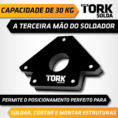 Imagem 2 de 2 de Esquadro Magnetico Para Solda 30 Kg Tork