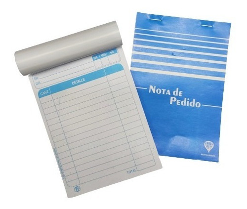 Nota De Pedido Azul 50hs X14 Libretas - Papelcur