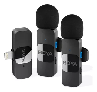Micrófono Funcional Inalámbrico Dual Boya By-v2 Para iPhone