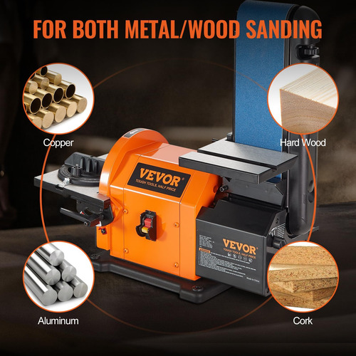 Vevor Professional Briter Sander, Lijadora De Disco De 8 Y 4