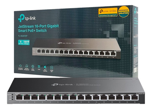 Switch Tp-link Tl-sg2016p 16 Puertos Con 8 Poe Giga Admin L2