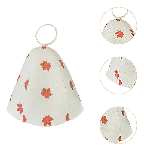 Sombrero De Sauna De Sauna Vaporario Hat, Hojas De Arce