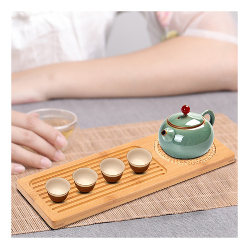 Bandeja Para Servir Té Portátil De Forma Rectangular Almacen