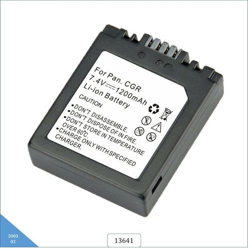 Bateria Mod. 13641 Para Panas0nic Lumix Dmc-fz1a-s