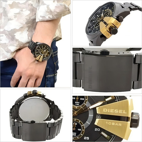 Relógio Diesel Cronógrafo Masculino - Dz4338b1 P2px