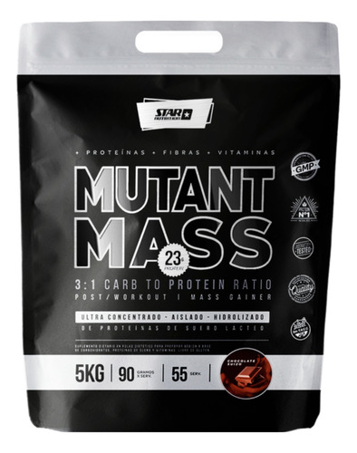 Star Nutrition Mutant Mass Chocolate Suizo X 5 Kg