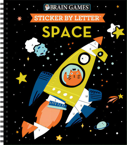 Brain Games - Sticker By Letter: Space, De Publications International Ltd., Vol. 1. Editorial Pubn Intl, Tapa Blanda En Inglés