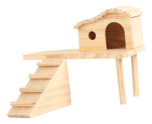 Plataforma Hamster Com Escada Cabana Casa De Estilo B