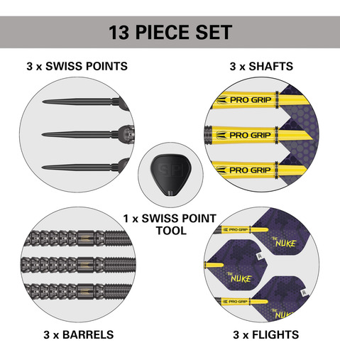 Target Luke Littler Gen1 90% Swiss Point Dardos 23 G
