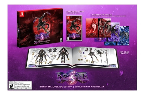 Imagen 3 de 3 de Bayonetta 3 Trinity Masquerade Edition Nintendo Switch Físico