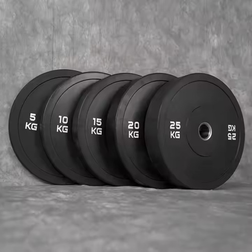 Disco Olimpico Goma Bumper Importado 20 Kg Caucho Virgen Negro