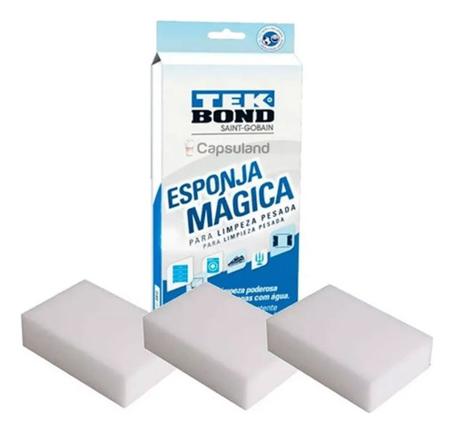 Esponja Magica Quitamanchas Tekbond Mr. Clean 3 Unidades