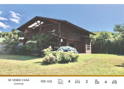 Se Vende Casa 4d 2b Licanray, Comuna De Villarrica.