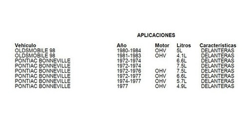 Balatas Delanteras K10 Pickup 1972 4.1l Fritec Chevrolet