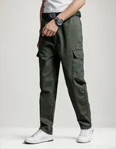 Comprar Jogger Cargo Gabardina Strech Para Hombre Pantalón Casual