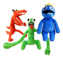 Comprar Pack 3 Peluches Rainbow Friends Muñeco Blue + Green + Orange