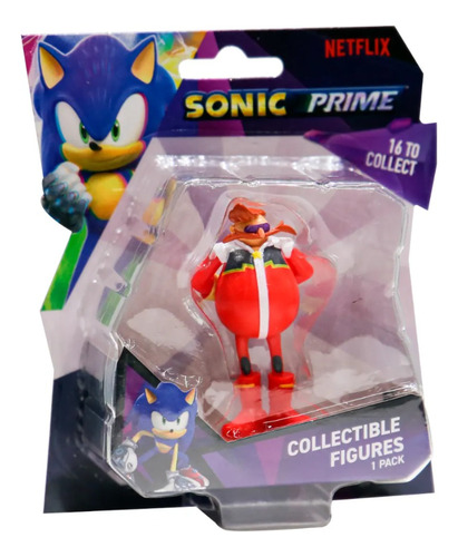 Mini Figura Sonic Sega 6cm En Blister Dr. Eggman Febo 