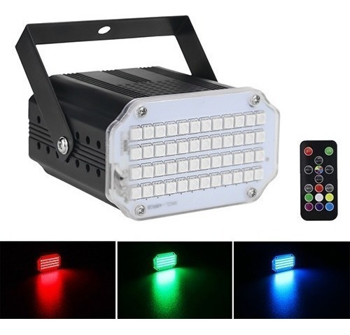 . Led Rgb Dj Party Led Estroboscópico Flash Sonido Activado