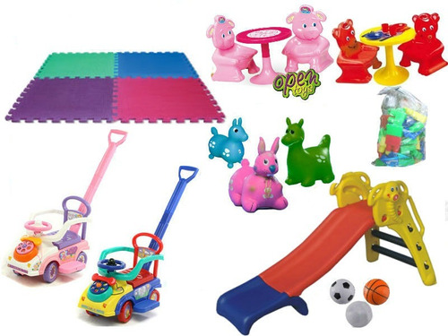 Combo Plaza Blanda 7 Articulos Niños Niñas / Open-toys Avell