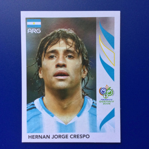 Hernán Crespo Figurita #184 Mundial Alemania 2006 Panini Hernán Crespo Jugador