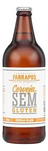 Cerveja Artesanal Farrapos Pilsen Sem Gluten 600ml