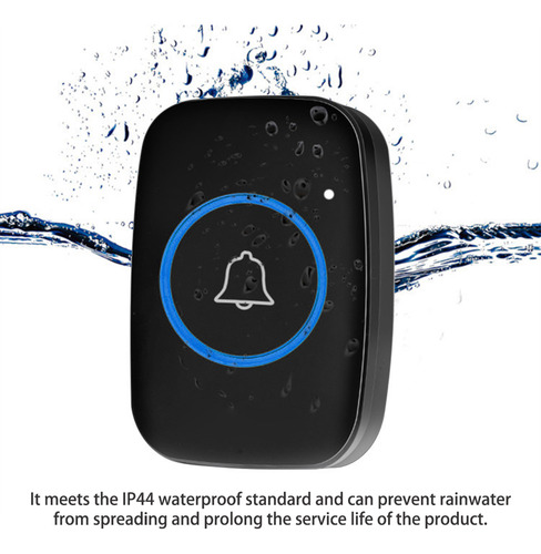 Timbre Inalámbrico A Prueba De Agua, Timbre De Puerta, 3 Vol