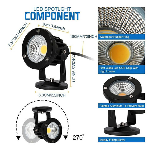 Focos Led De 12w Luz De Techo Para Interiores Foco De P...