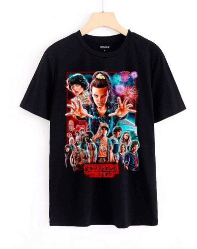 Polera Estampada Dtf Stranger Things Senshi Cod 007