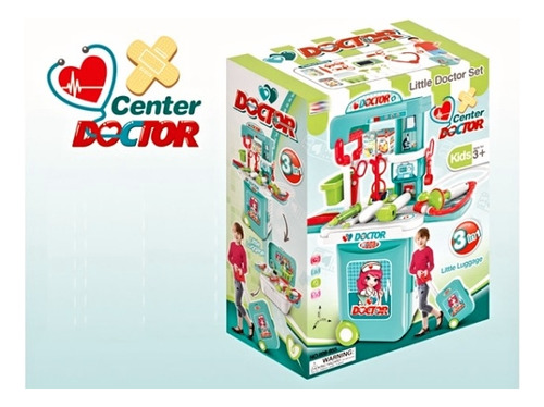 Juguete Set De Medico Tipo Maleta De Doctor Grande 66x21x50c