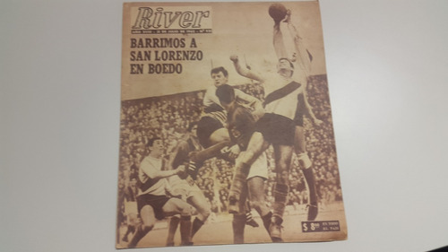 Revista River N° 921 31/7/62 River San Lorenzo