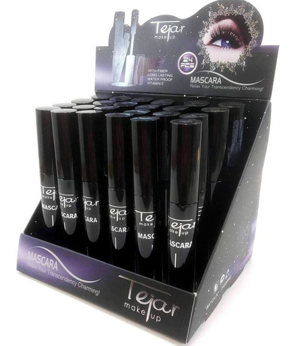 Mascara Pestañas Negra Tejar Larga Duracion X 24 Unidades