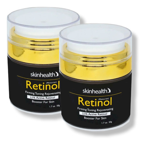 2 Creme Retinol 2,5% Antirrugas Manchas Rejuvenescimento +30