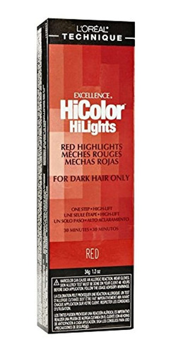 L'oreal Excellence Hicolor Rojo 1.2 Oz (paquete De 3)