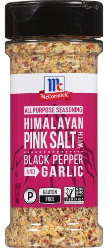 Mccormick Sal Rosada Sin Gluten Con Pimienta Negra/ajo 184 G
