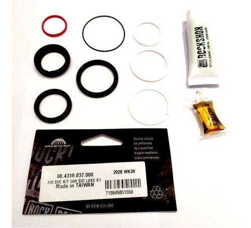 El kit de reparación de amortiguadores Rockshox Sidluxe A1 incluye anillos