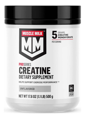 Creatina Muscle Milk 5g Monohydrate 100 Servicios