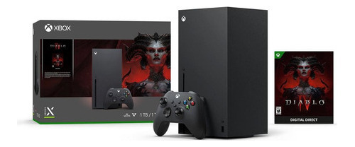 Imagen 1 de 8 de Consola Xbox Series X 1 TB Bundle Diablo IV Negro