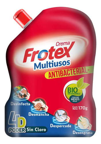 Crema Frotex - Desmancha Despercude Sin Cloro Doypack × 170g