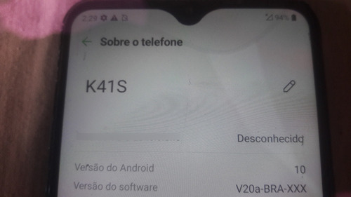 Celular LG K41s 32gb - Funcionando Com Detalhes (leiam) (Usado)