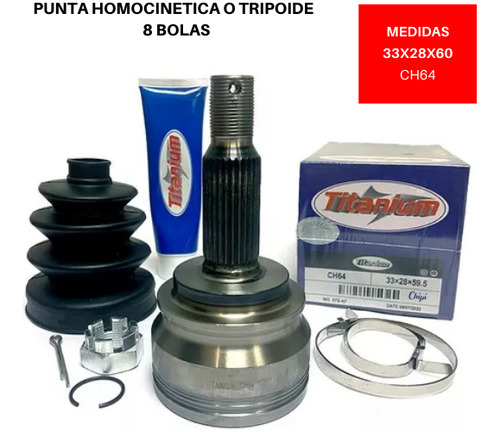 Punta Tripoide Mitsubishi Lancer Viii (cy) 2.0 16v 2007