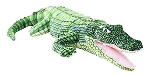Peluche De Felpa,cocodrilo Color Verde De 39.3in. Erdao