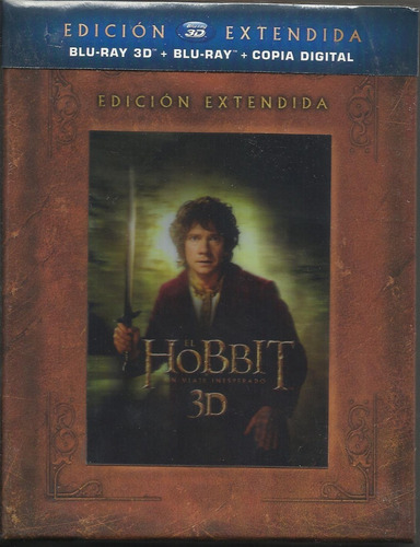 El Hobbit Un Viaje Inesperado Blu Ray 3d+blu Ray Extendida