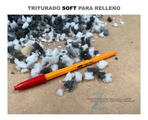  FAVOMOTO 1 cojín de sofá relleno de relleno de puf para  animales de peluche, relleno de espuma triturada, cuentas de poliestireno  para bolsas de frijoles, relleno de cuentas, bolas de material